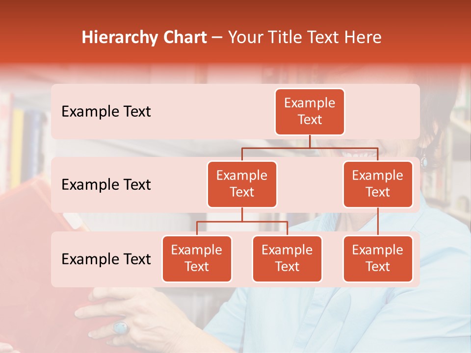 A Pretty Librarian In Her Wheelchair Shelving Books. PowerPoint Template