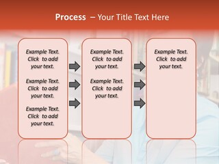A Pretty Librarian In Her Wheelchair Shelving Books. PowerPoint Template