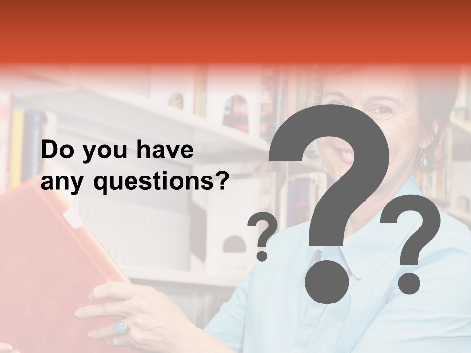 A Pretty Librarian In Her Wheelchair Shelving Books. PowerPoint Template