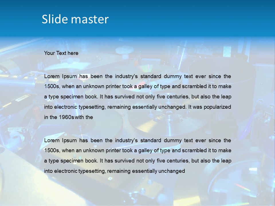 Manufacture Equipment Lab PowerPoint Template