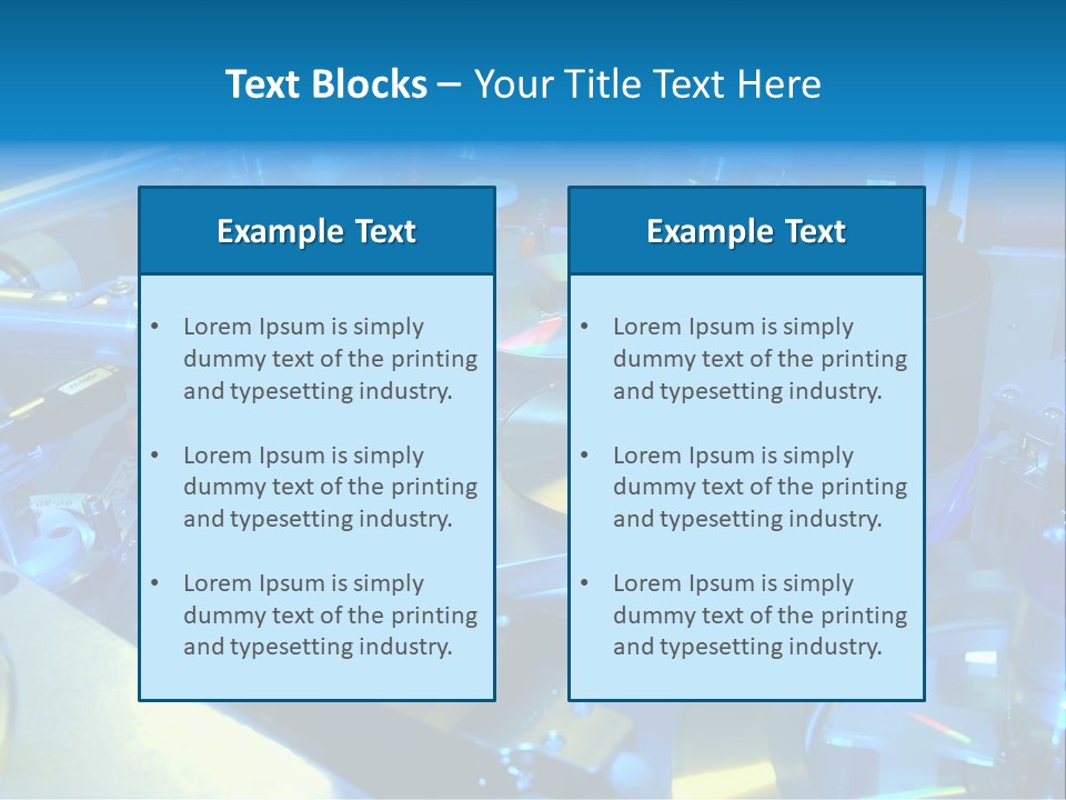 Manufacture Equipment Lab PowerPoint Template