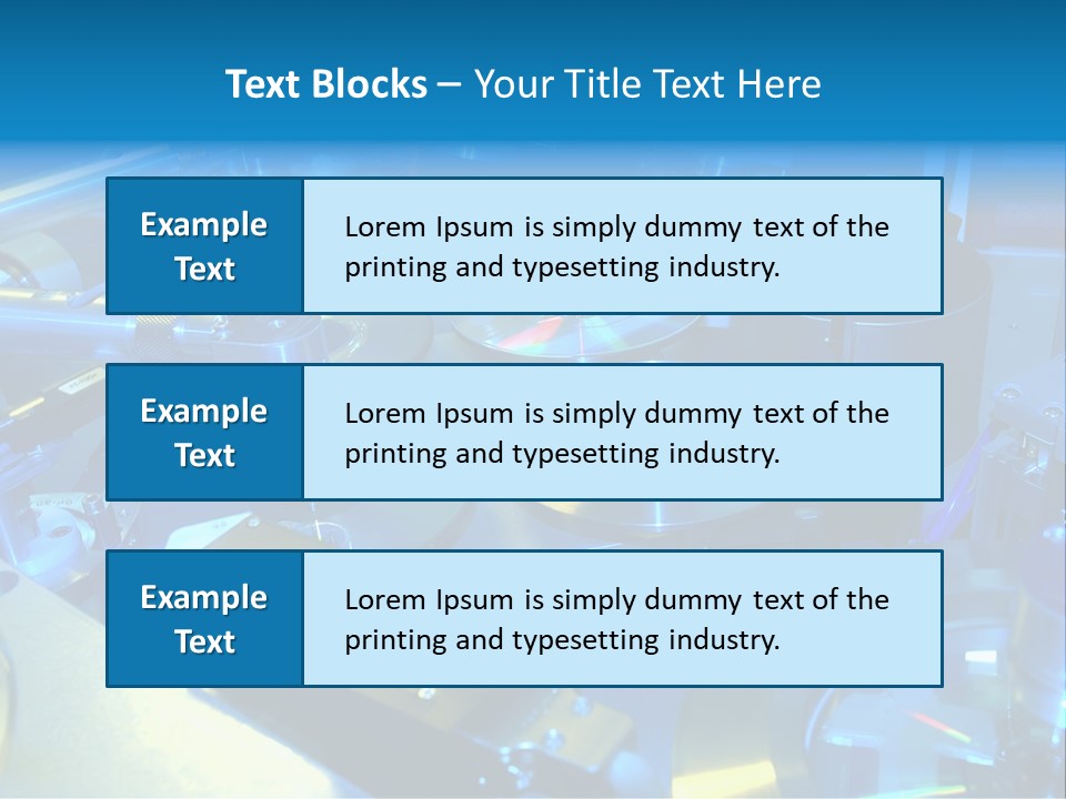 Manufacture Equipment Lab PowerPoint Template