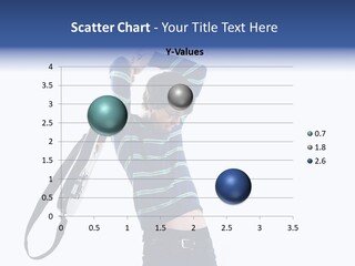 Guitar Player Attempting To Destroy His Instrument PowerPoint Template