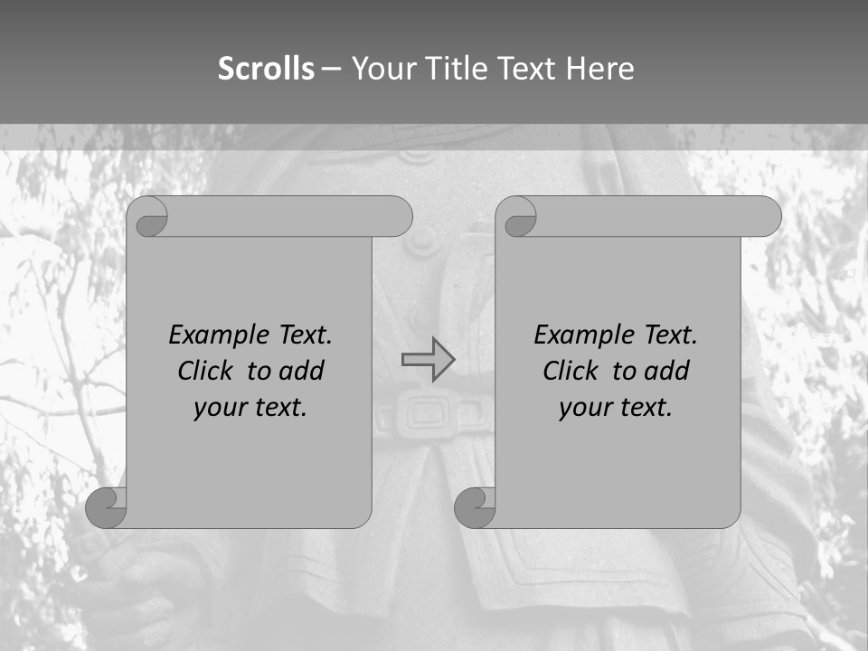 Statue Of Hua Mulan PowerPoint Template