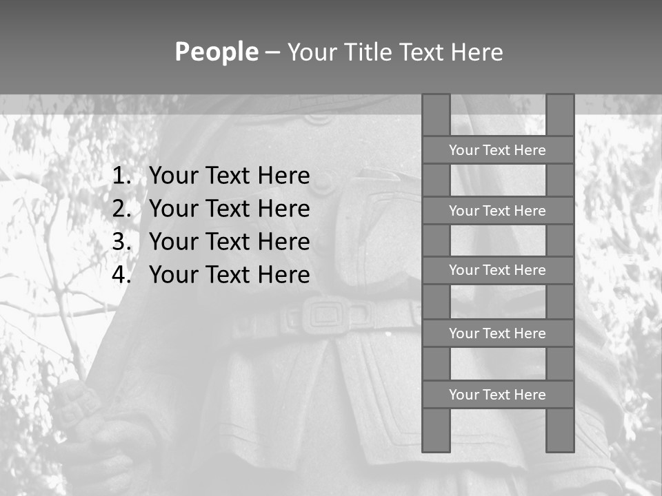 Statue Of Hua Mulan PowerPoint Template