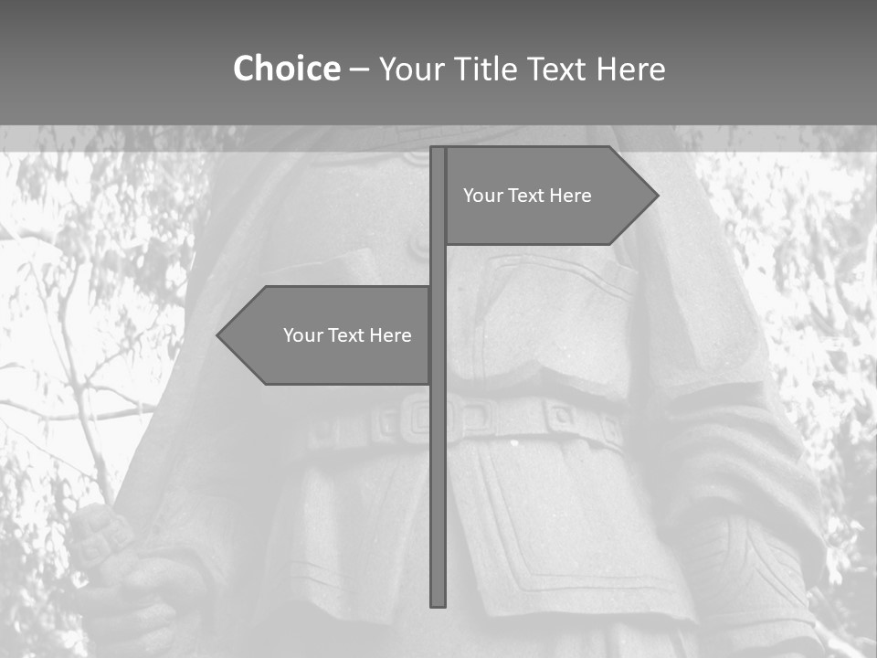 Statue Of Hua Mulan PowerPoint Template