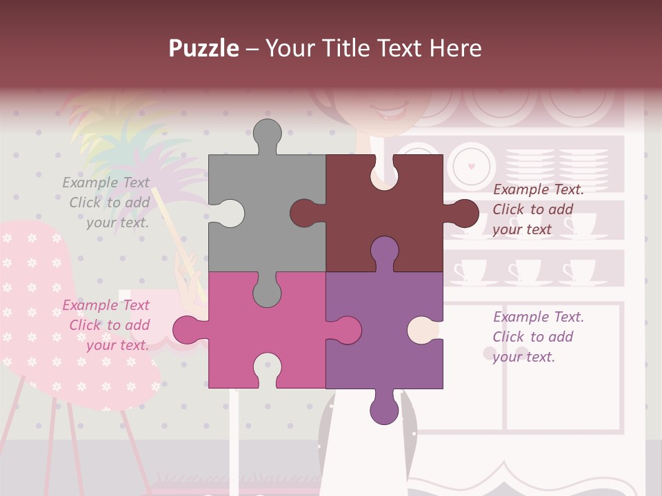 House Cleaning Stock Vector Illustration: PowerPoint Template