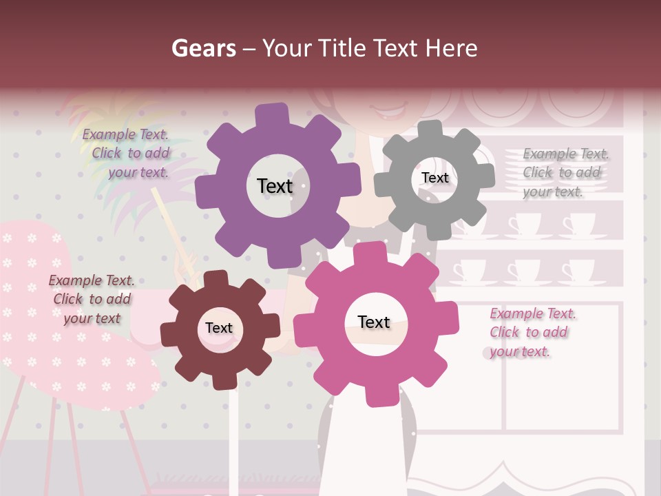 House Cleaning Stock Vector Illustration: PowerPoint Template