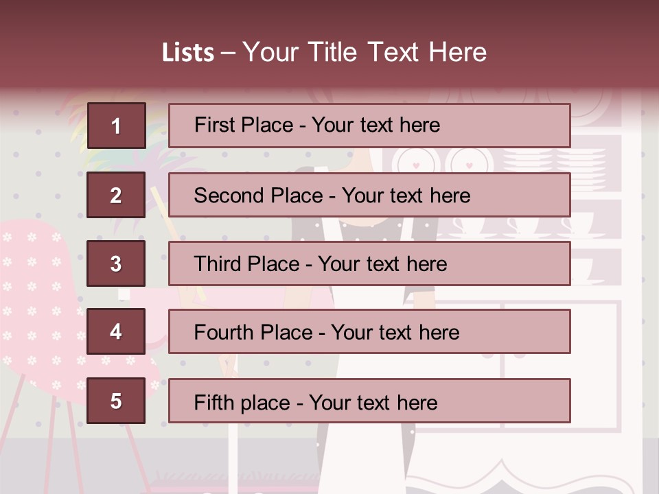 House Cleaning Stock Vector Illustration: PowerPoint Template