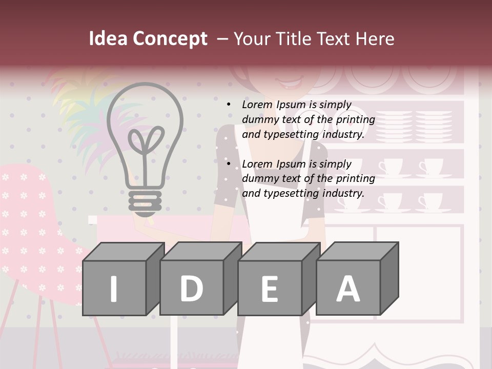 House Cleaning Stock Vector Illustration: PowerPoint Template