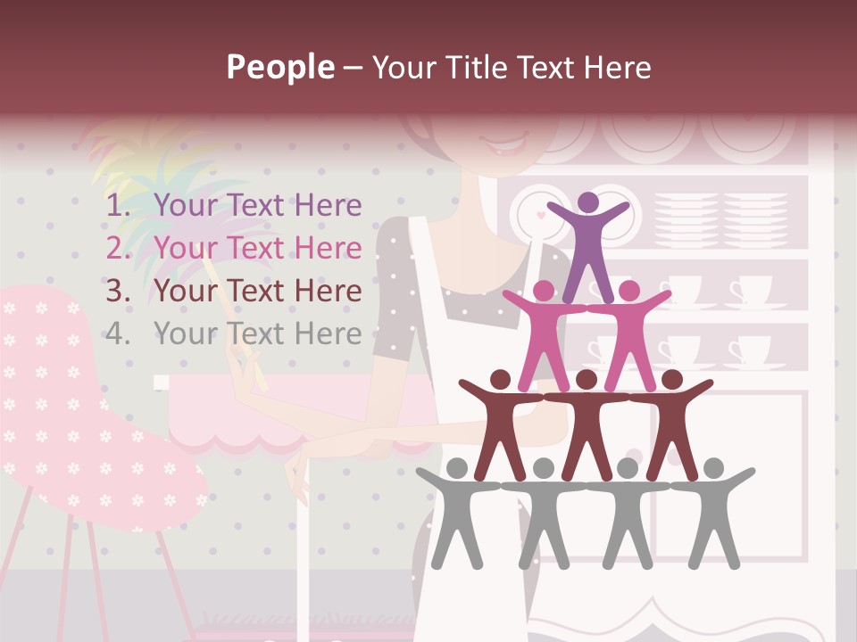 House Cleaning Stock Vector Illustration: PowerPoint Template