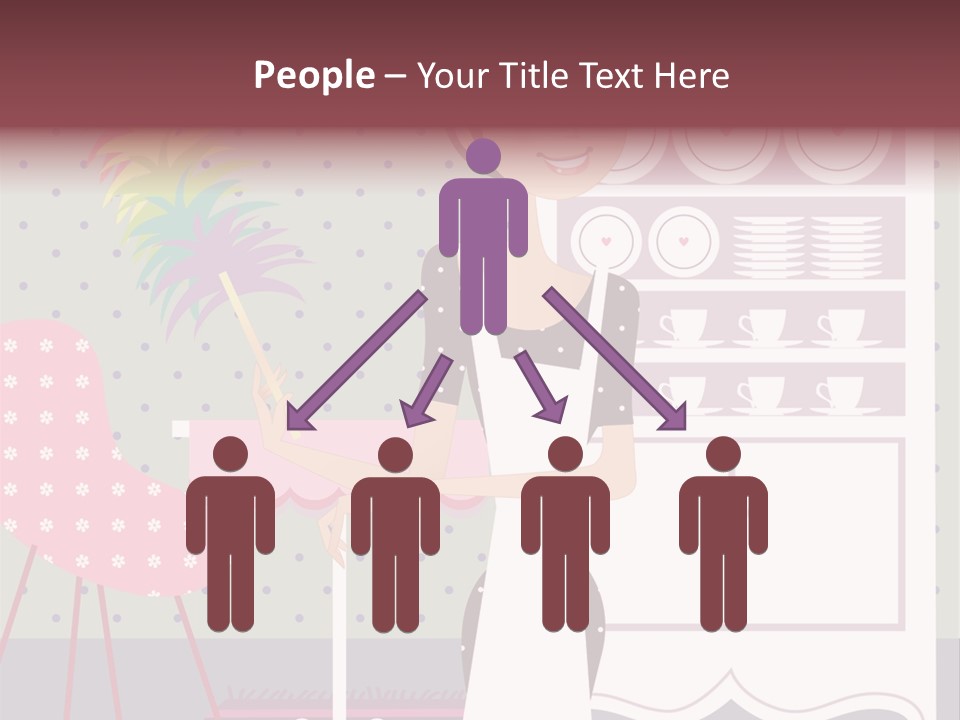 House Cleaning Stock Vector Illustration: PowerPoint Template