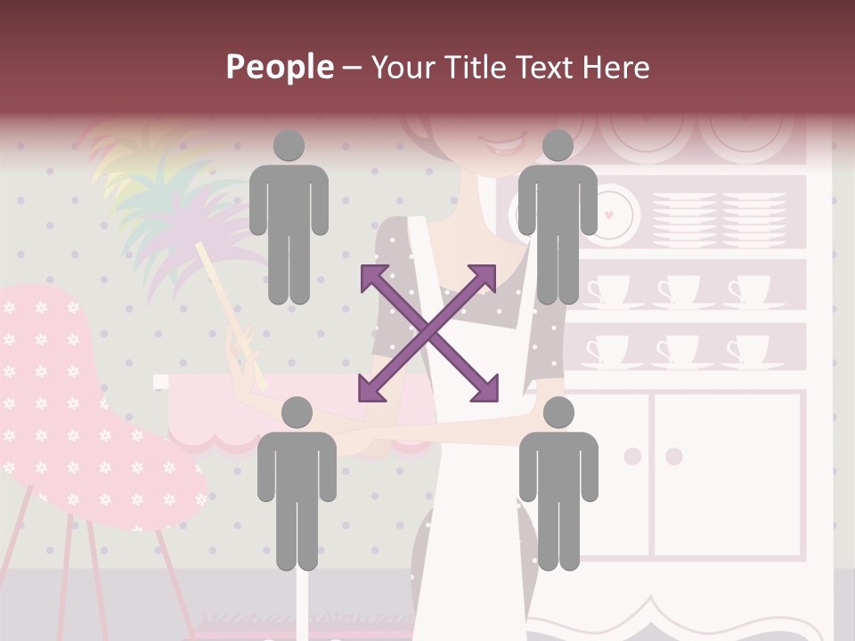 House Cleaning Stock Vector Illustration: PowerPoint Template