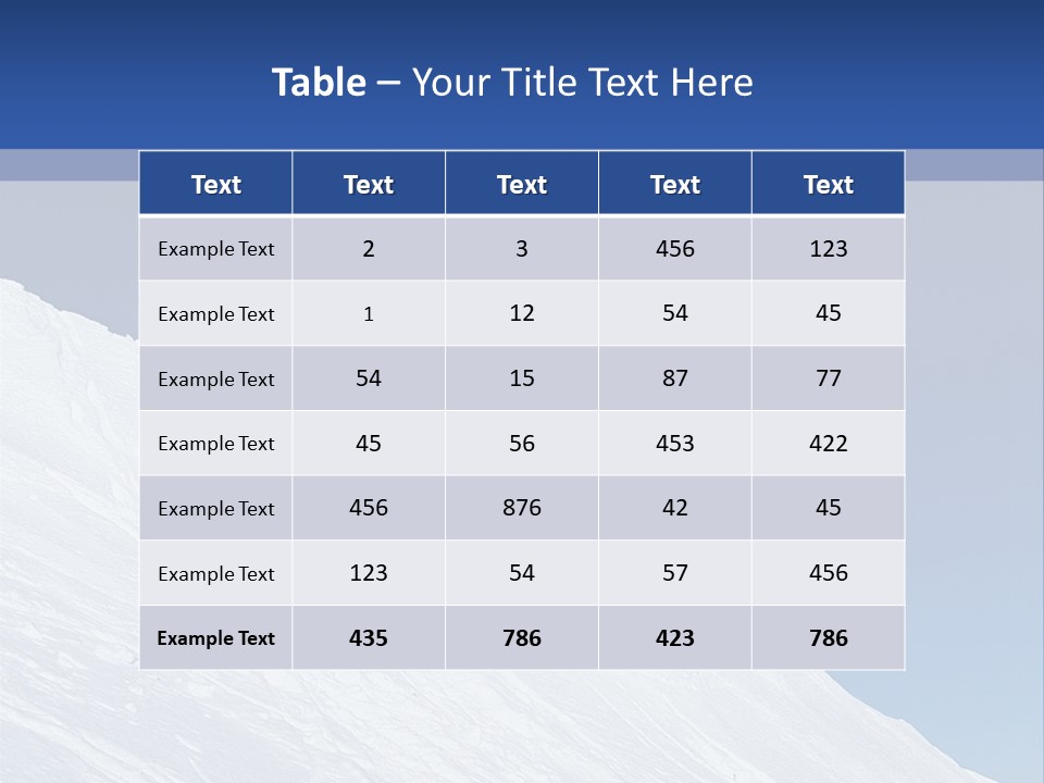 Ski PowerPoint Template