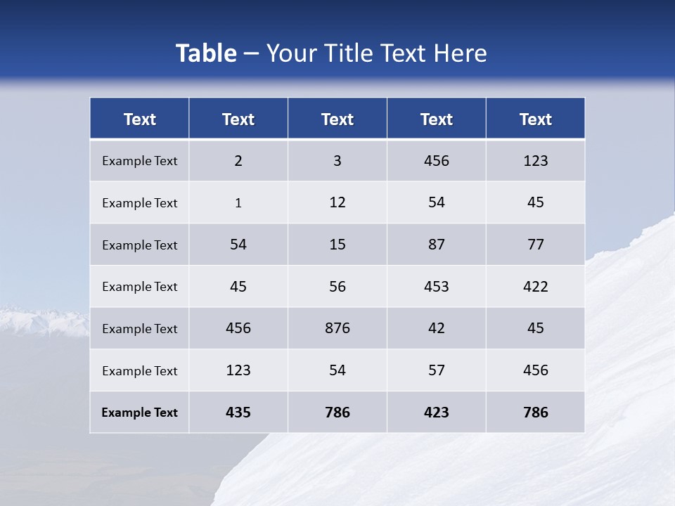 Ski PowerPoint Template