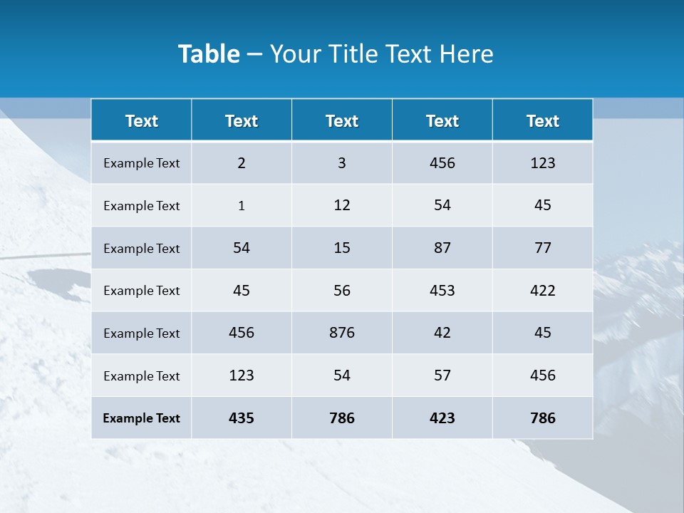 Ski PowerPoint Template