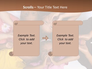Young Kids Growing Up And Having Fun. Childhood, Learning, Exploration Family PowerPoint Template