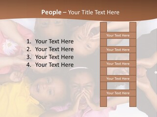 Young Kids Growing Up And Having Fun. Childhood, Learning, Exploration Family PowerPoint Template