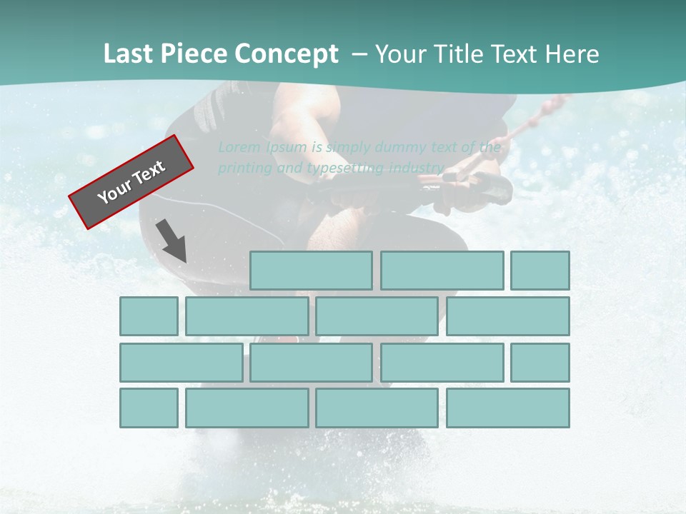 Boy Wakeboarding PowerPoint Template