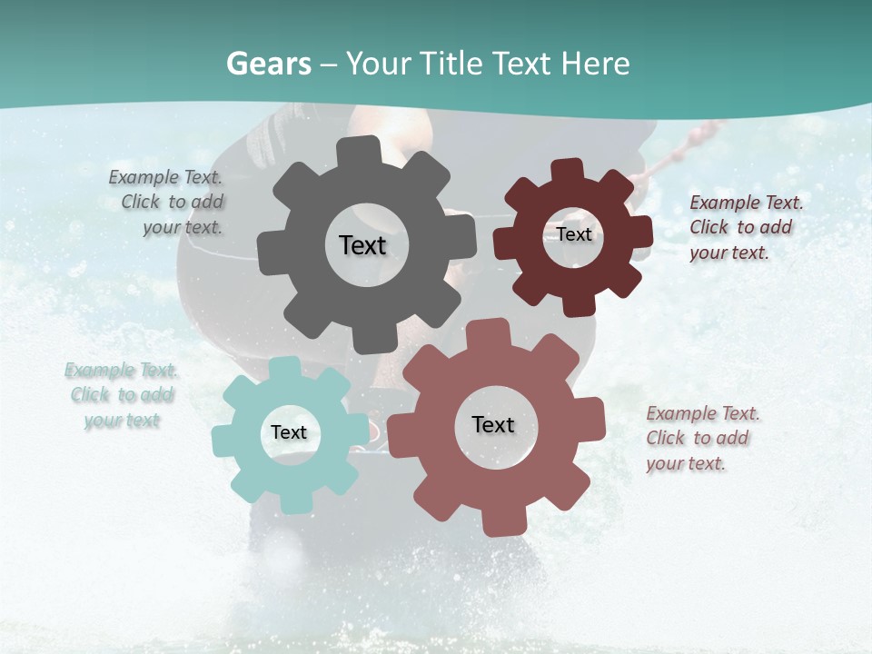 Boy Wakeboarding PowerPoint Template