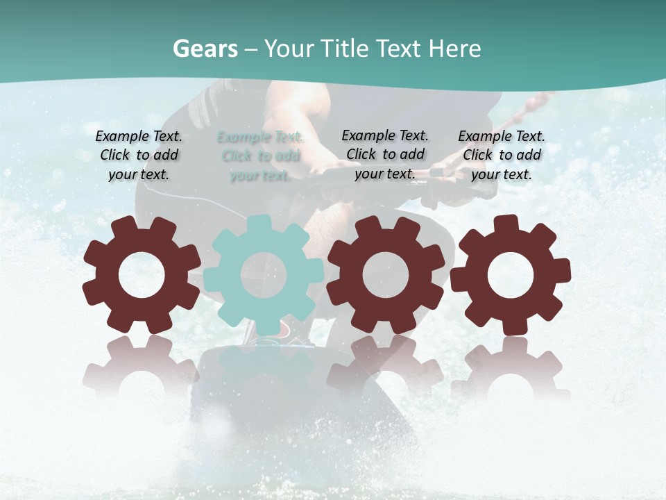 Boy Wakeboarding PowerPoint Template