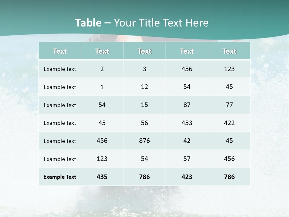 Boy Wakeboarding PowerPoint Template