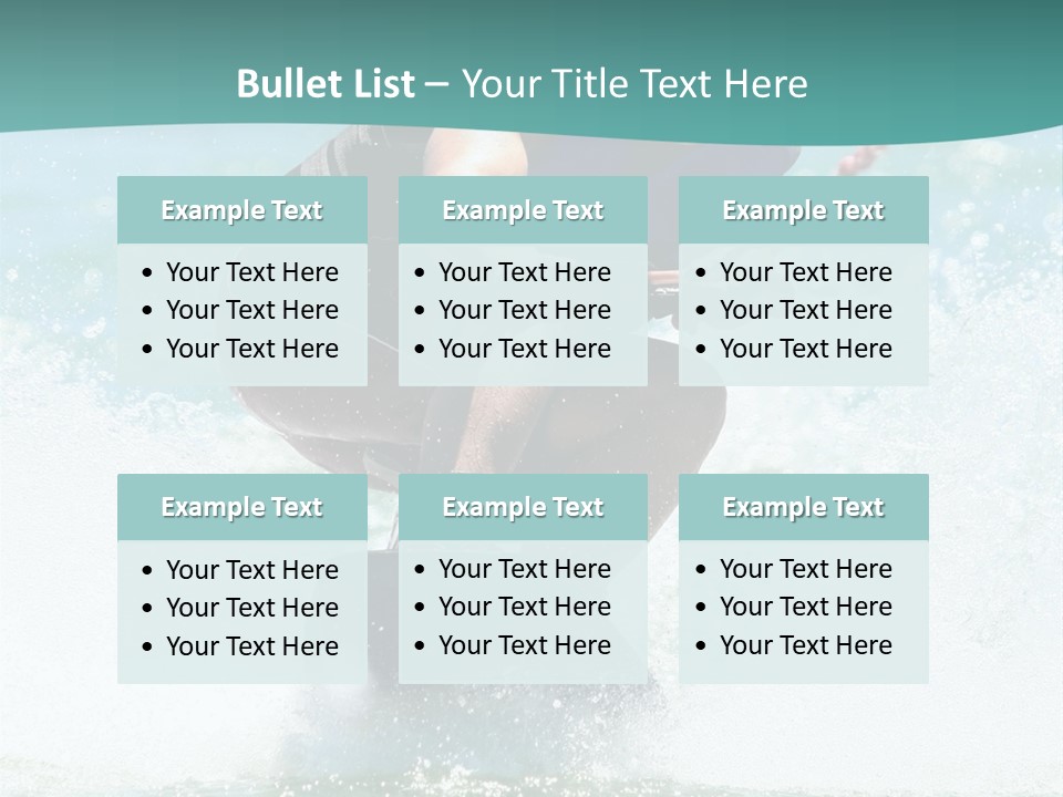 Boy Wakeboarding PowerPoint Template