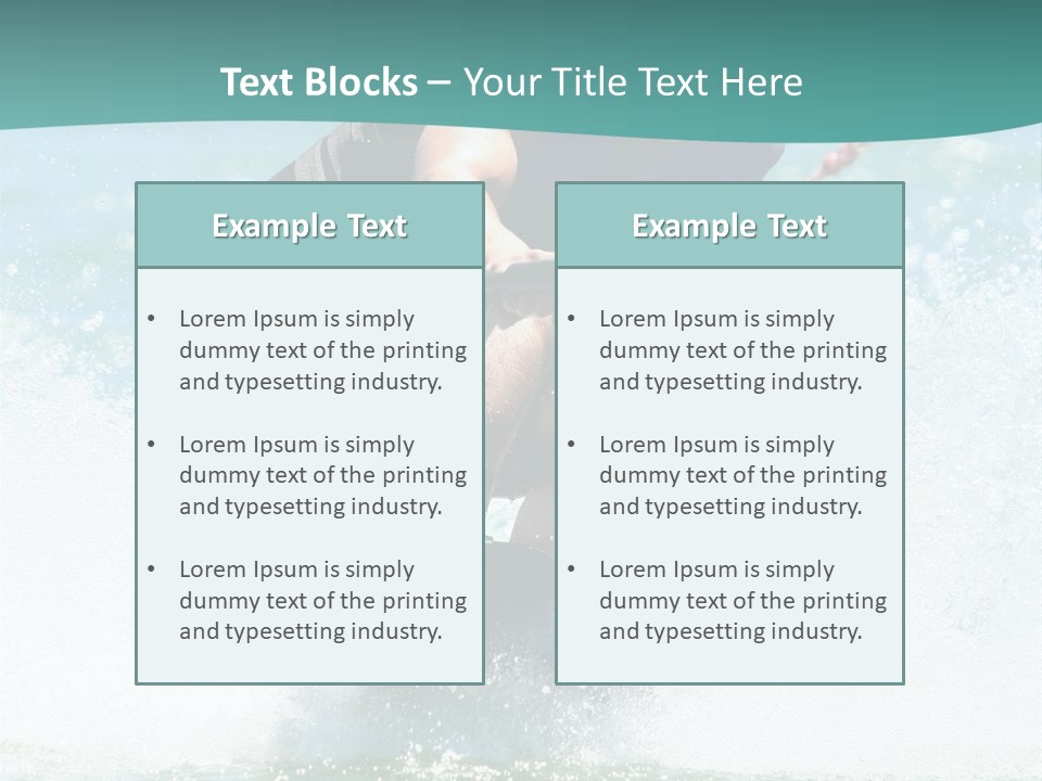 Boy Wakeboarding PowerPoint Template