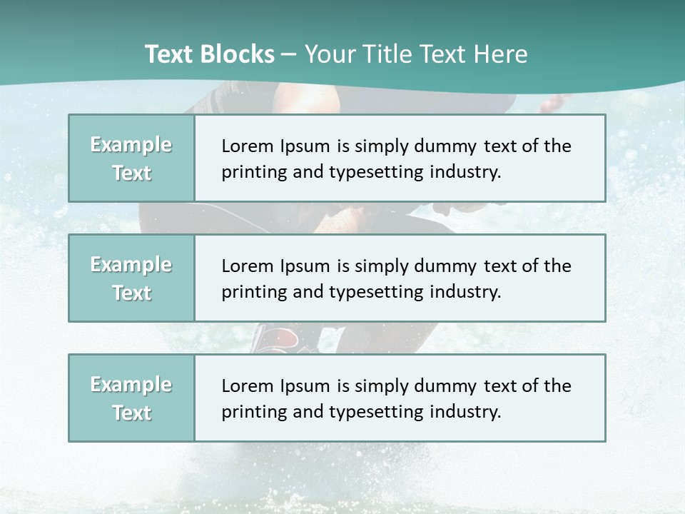 Boy Wakeboarding PowerPoint Template