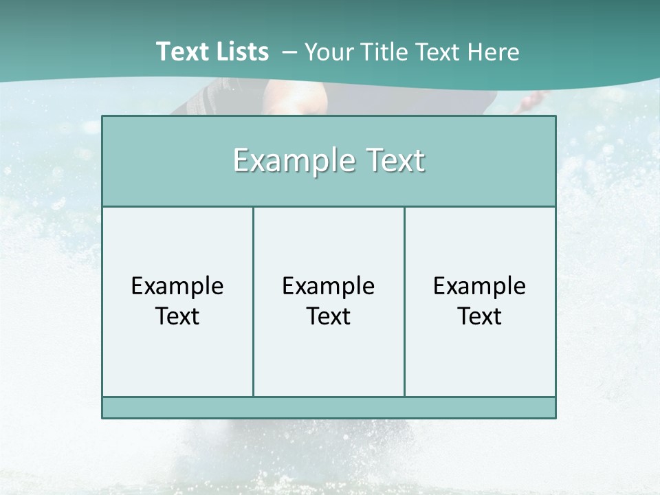 Boy Wakeboarding PowerPoint Template