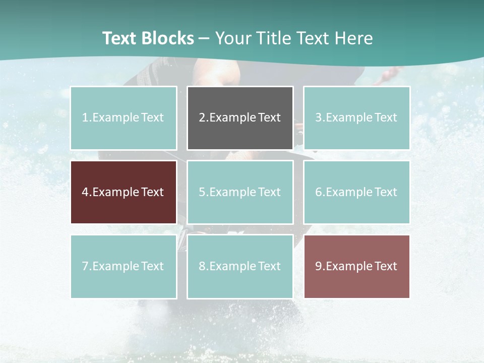 Boy Wakeboarding PowerPoint Template