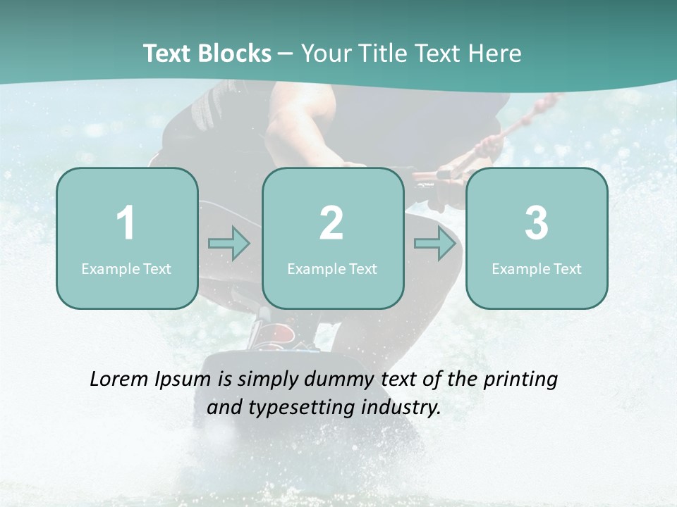 Boy Wakeboarding PowerPoint Template