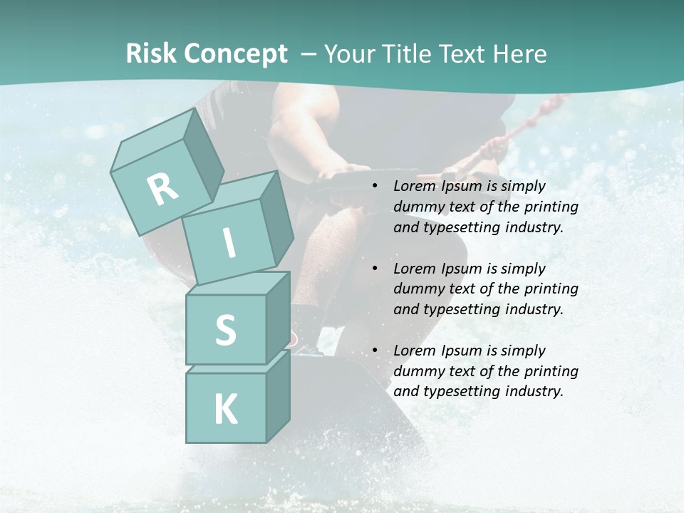 Boy Wakeboarding PowerPoint Template