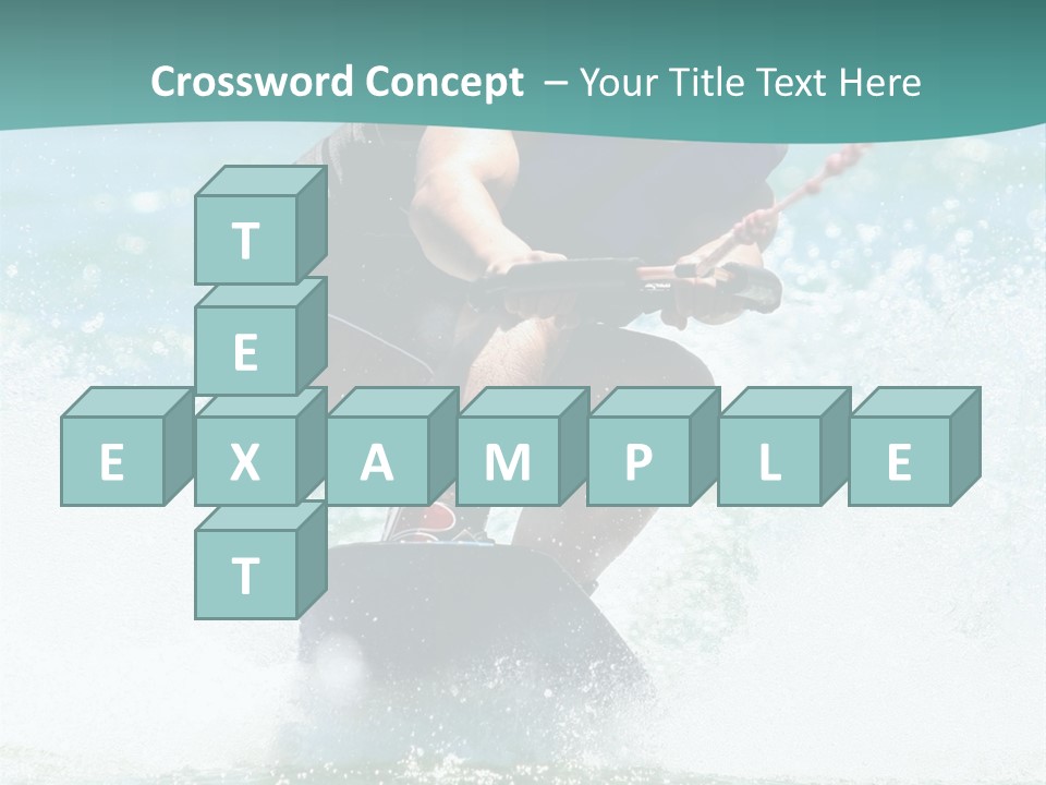 Boy Wakeboarding PowerPoint Template