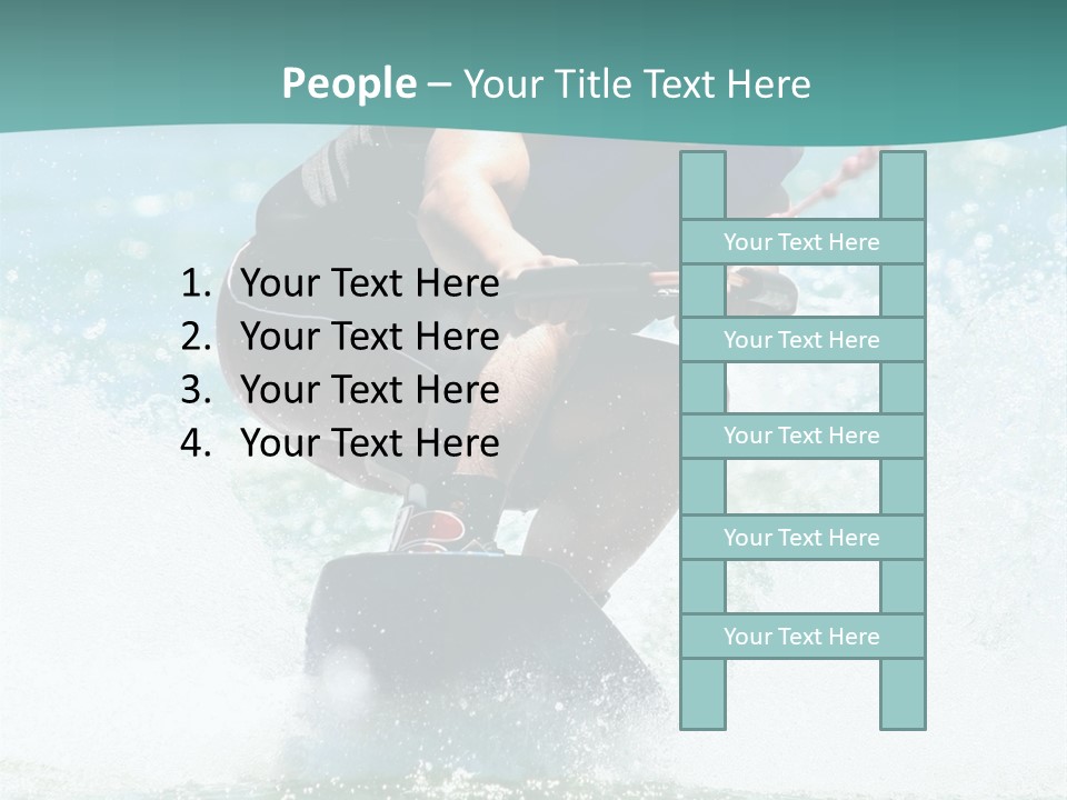 Boy Wakeboarding PowerPoint Template
