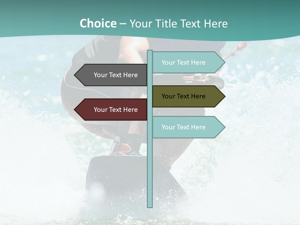 Boy Wakeboarding PowerPoint Template