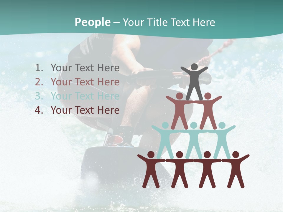 Boy Wakeboarding PowerPoint Template