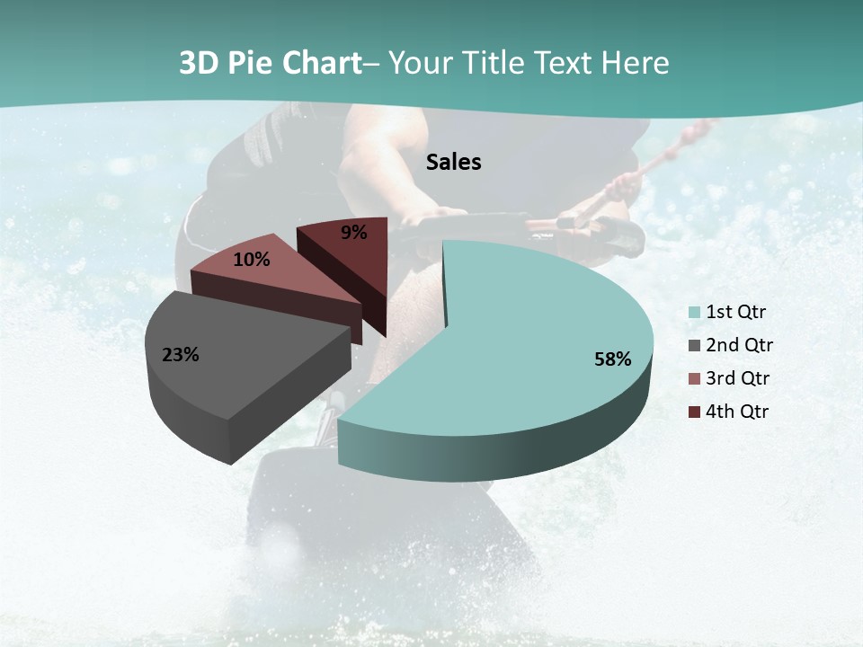 Boy Wakeboarding PowerPoint Template