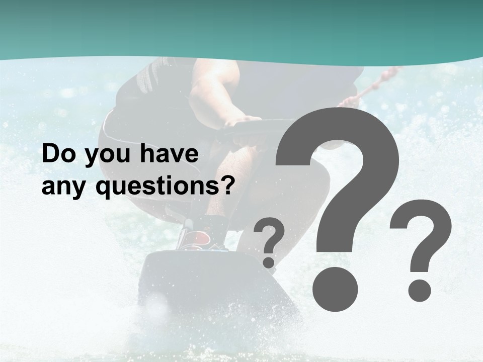 Boy Wakeboarding PowerPoint Template