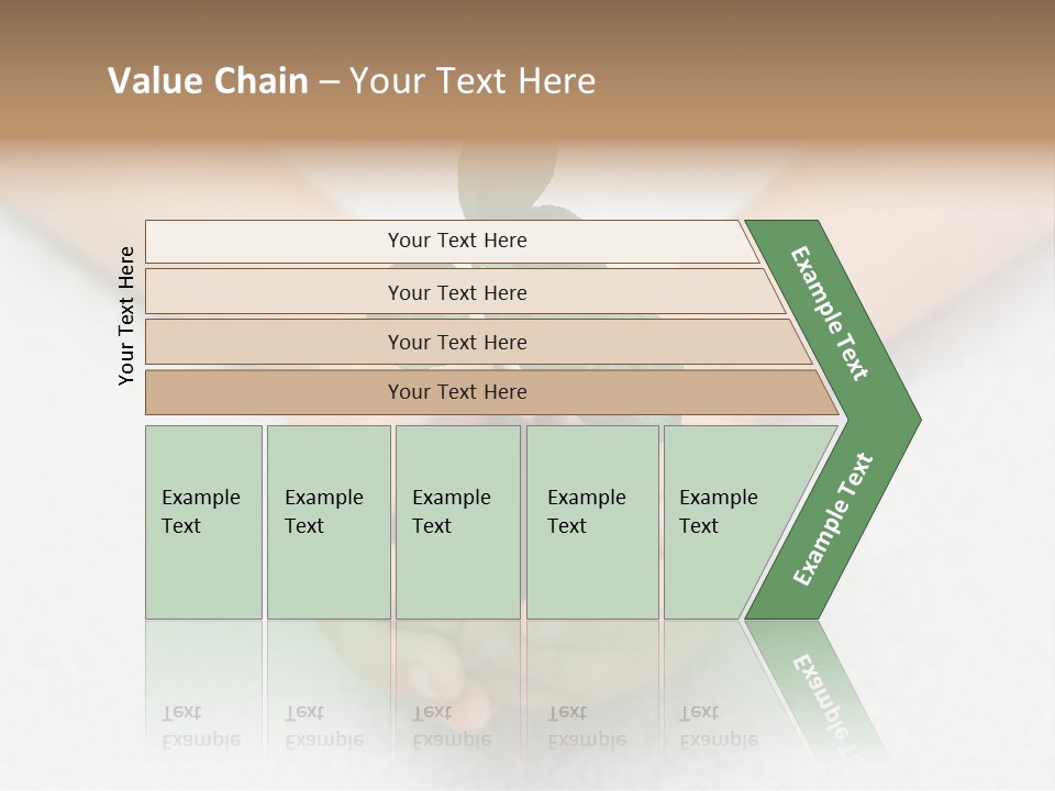 Small Green Plant In Children's Palms PowerPoint Template