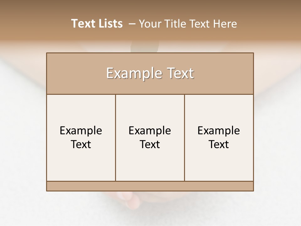 Small Green Plant In Children's Palms PowerPoint Template