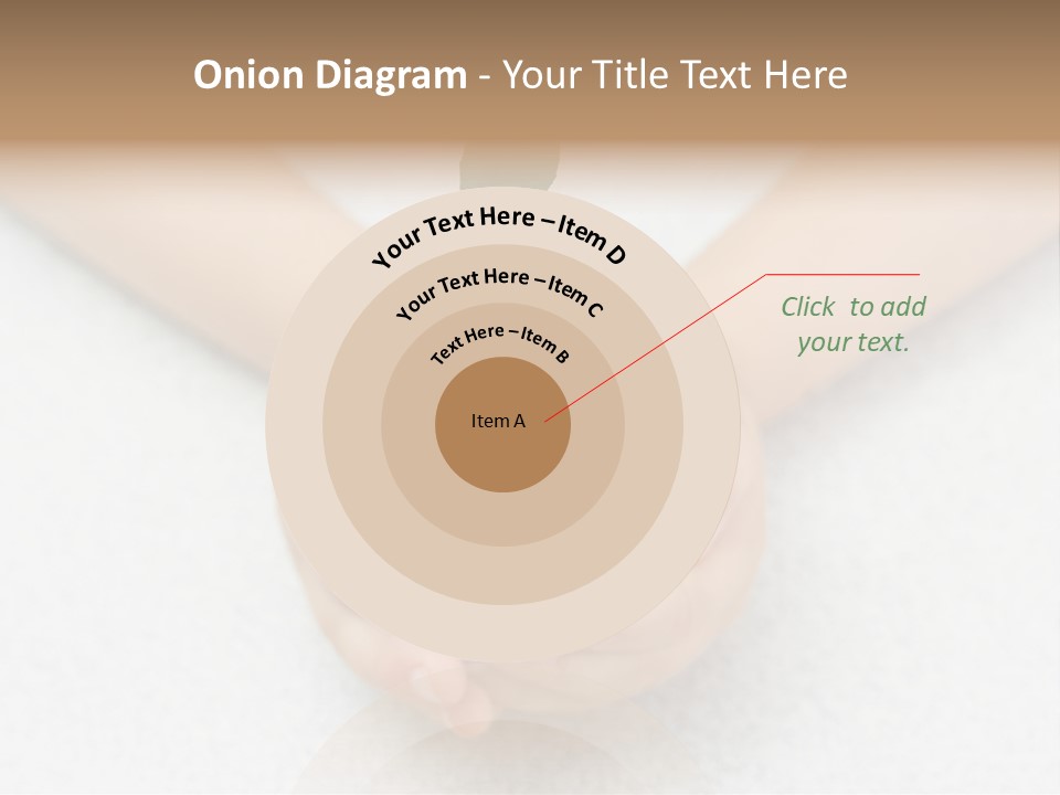 Small Green Plant In Children's Palms PowerPoint Template