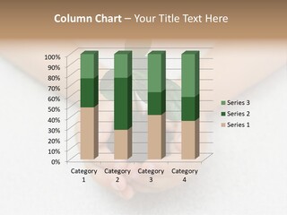 Small Green Plant In Children's Palms PowerPoint Template