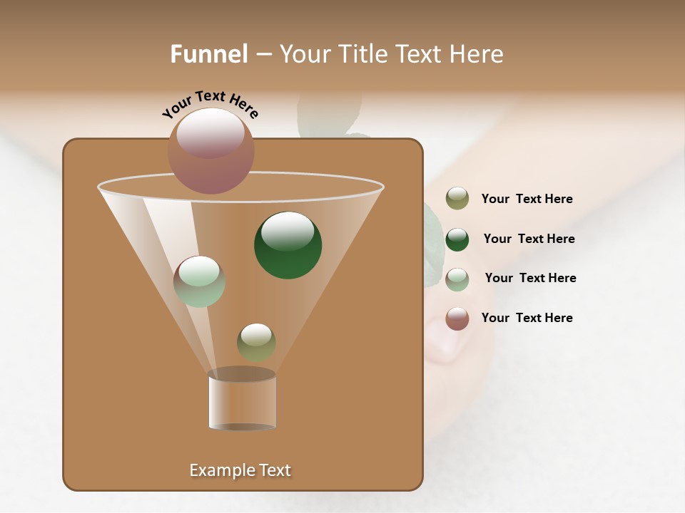 Small Green Plant In Children's Palms PowerPoint Template