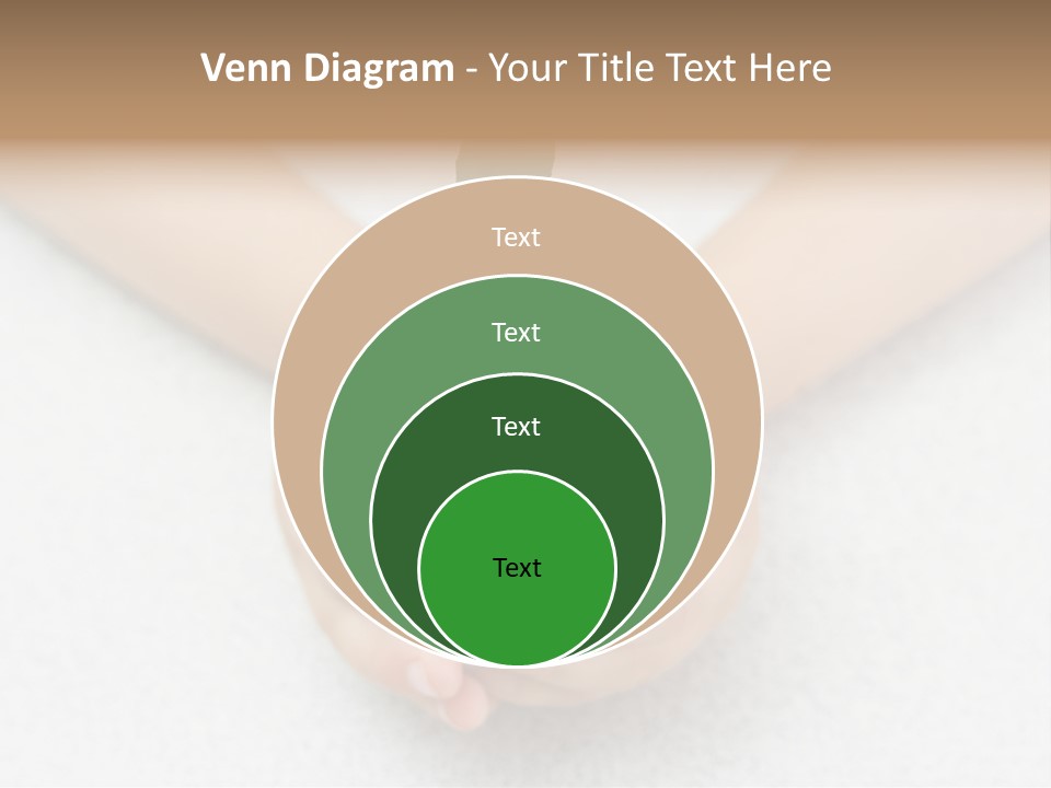 Small Green Plant In Children's Palms PowerPoint Template