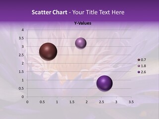 A Large Purple Flower With A Yellow Center PowerPoint Template