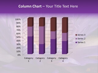 A Large Purple Flower With A Yellow Center PowerPoint Template