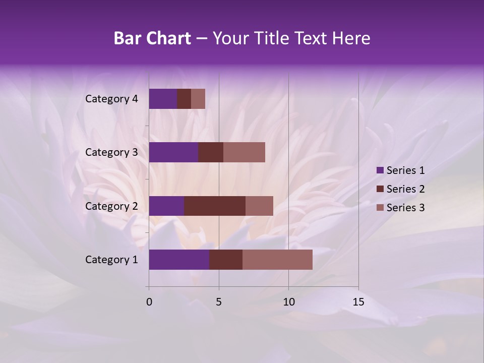 A Large Purple Flower With A Yellow Center PowerPoint Template