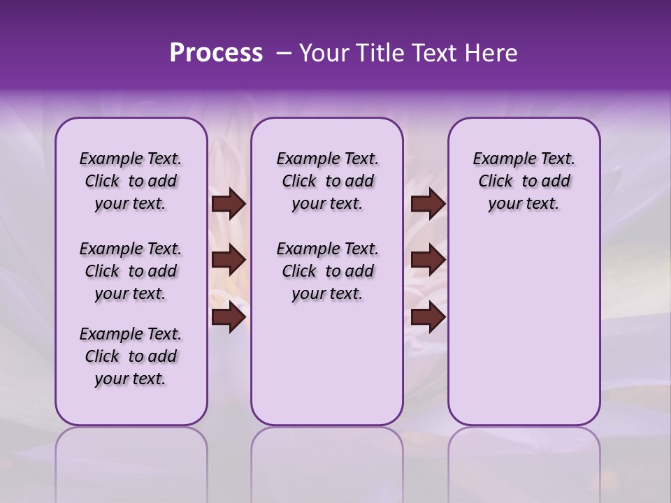 A Large Purple Flower With A Yellow Center PowerPoint Template
