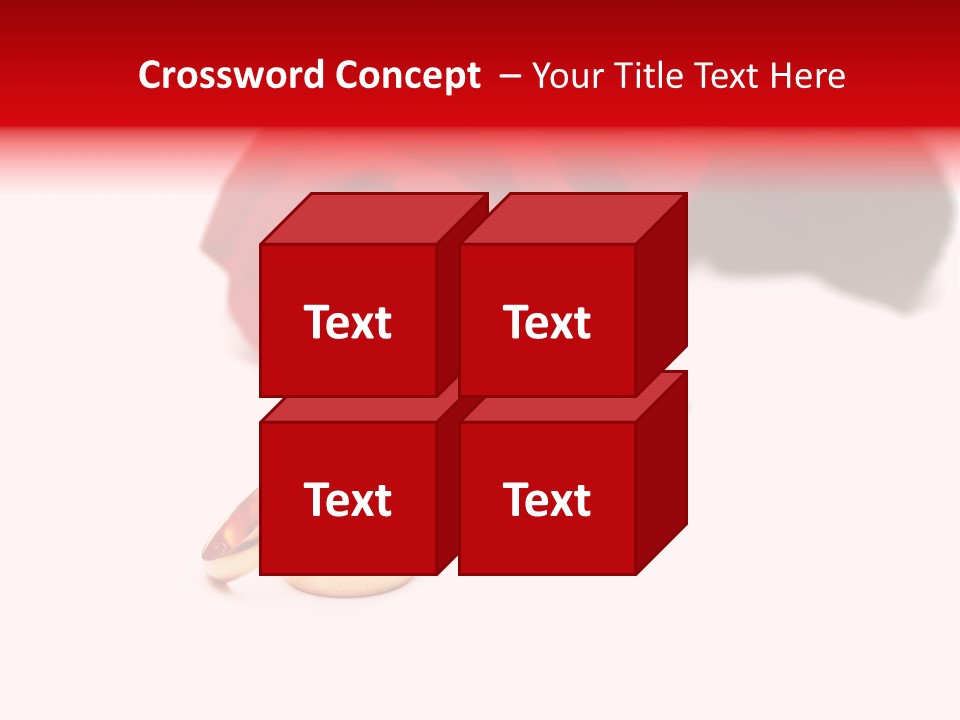 Wedding Rings And Rose At The Background PowerPoint Template